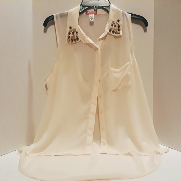 SIX DEGREES OF SEPARATION STUD SHEER HIGH LOW NWOT - Picture 1 of 4